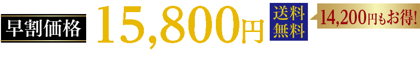 早割価格16,800円(税抜)送料無料